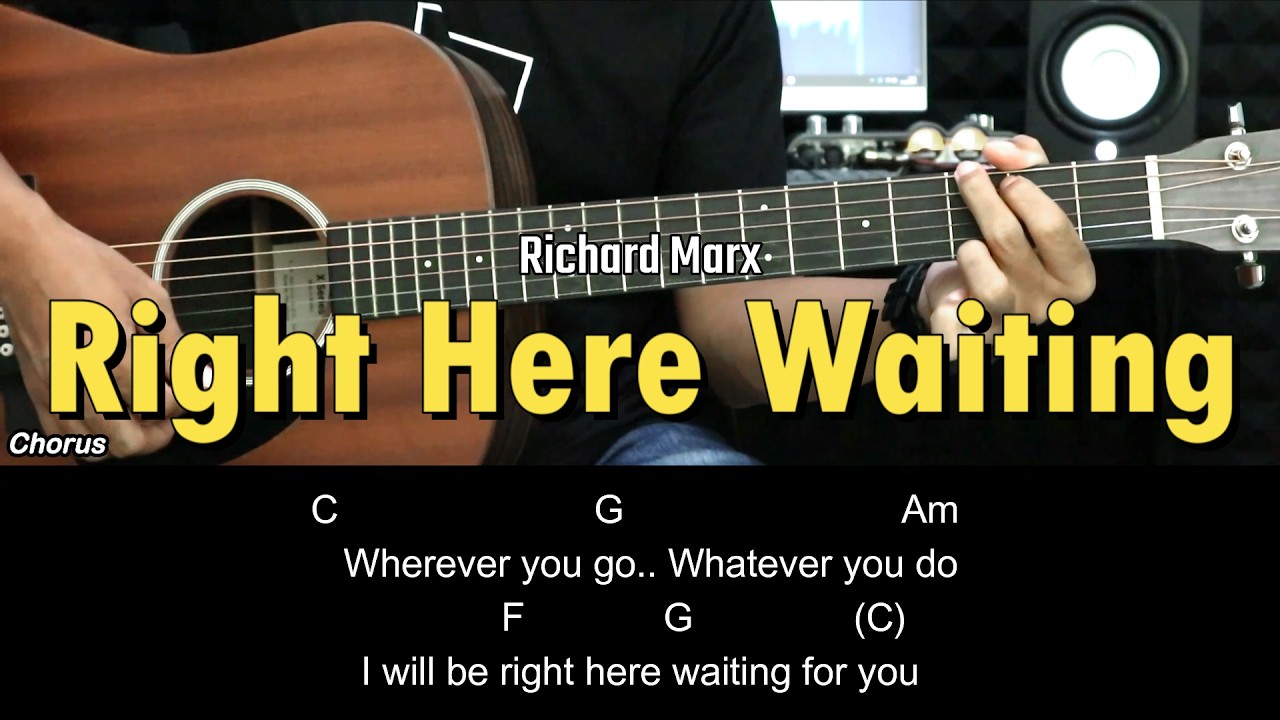 Right Here Waiting - Richard Marx | EASY Guitar Tutorial - Chords / Lyrics - Guitar Lessons