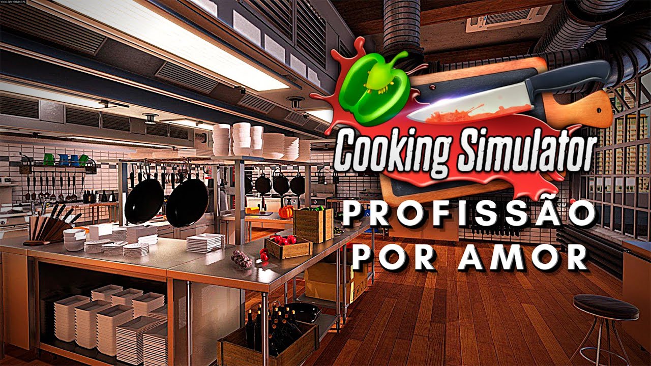 Novato e Cozinha de Restaurante é perigo Constante | COOKING SIMULATOR pt-BR