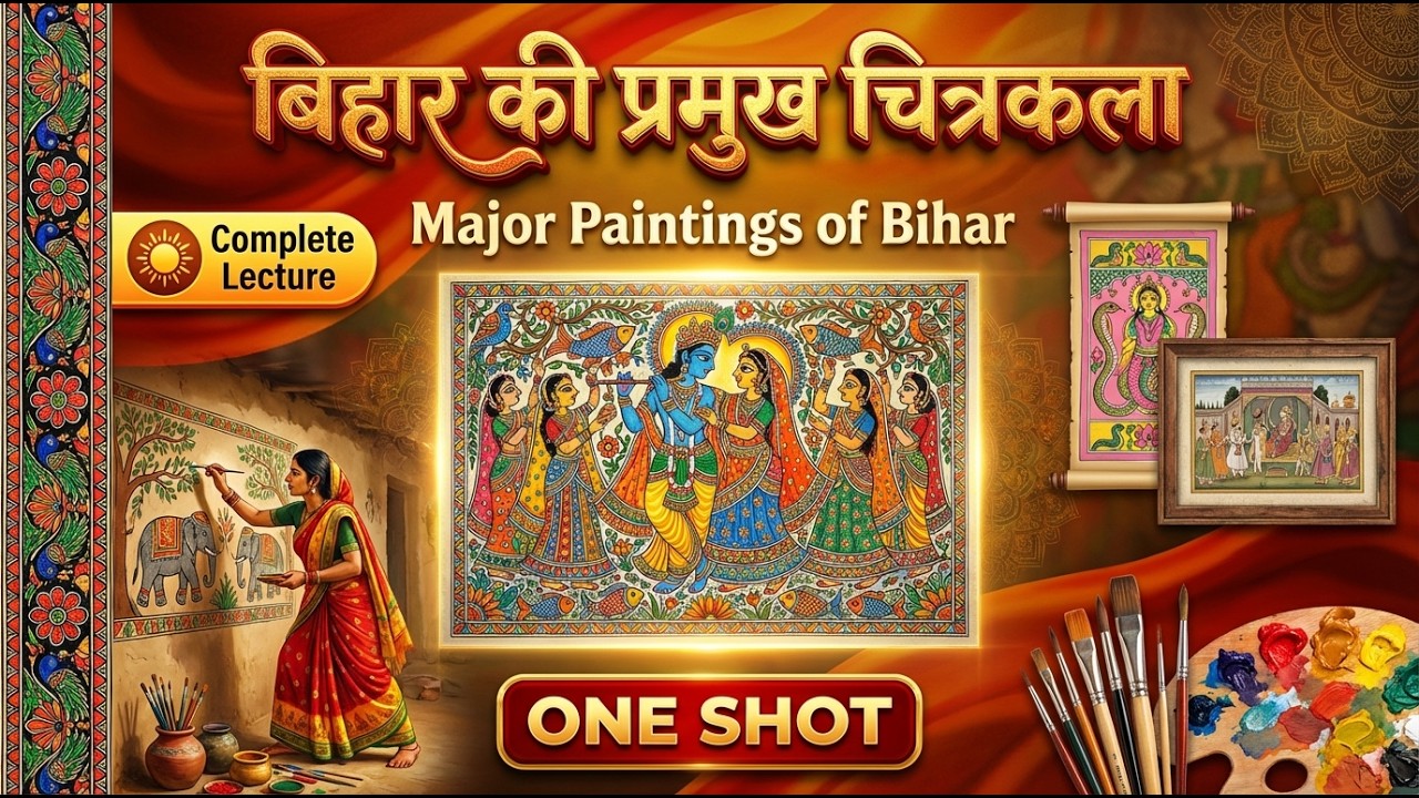 बिहार के प्रमुख चित्रकला एवं लोक कला | Bihar Art and Culture | Bihar Exams