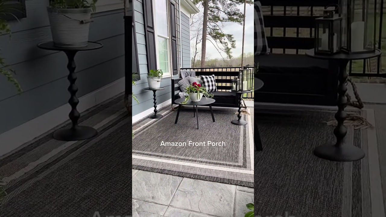 Spring front porch decor ideas #amazon