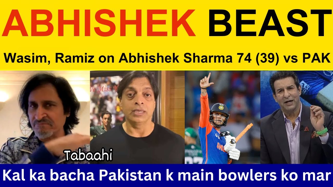 Abhishek Sharma & Shubhman Gill killed Pakistan | ind vs pak Asia cup reaction tanveer & Yusuf angry