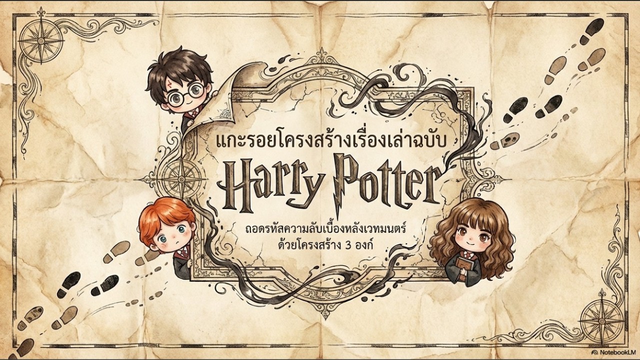 ถอดสูตรโครงสร้างการเล่าเรื่องนิยายขายดีตลอดกาล แฮรี่พอตเตอร์ /เทคนิคการเขียน/ Podcast /ครูแนน
