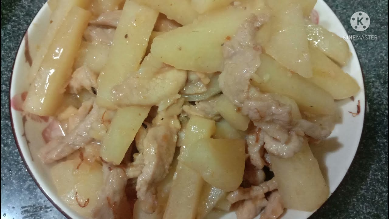 HOW TO COOK TURNIP/SINGKAMAS|| STIR FRY TURNIP//CHINESE FOOD