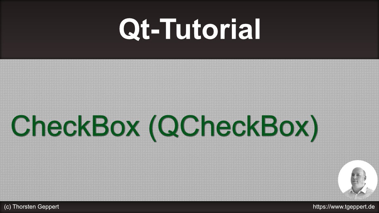 Qt Tutorial 024: CheckBox
