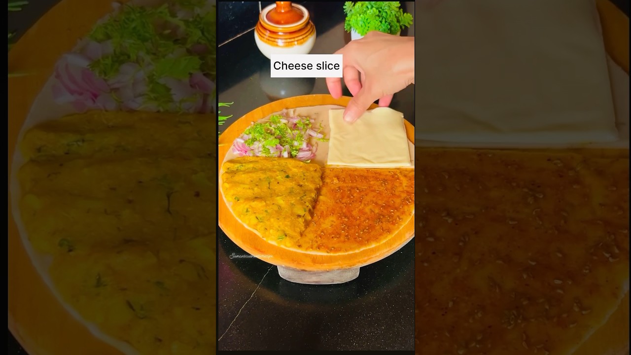 ✨4 flavors in 1 Paratha 😋✨#shortsvideo #shorts #4in1 #paratha