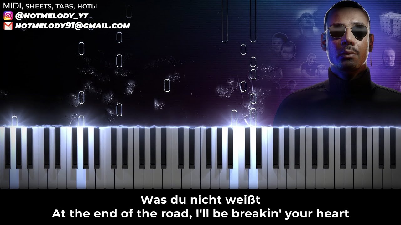 Apache 207 - Breaking your heart - piano karaoke instrumental cover