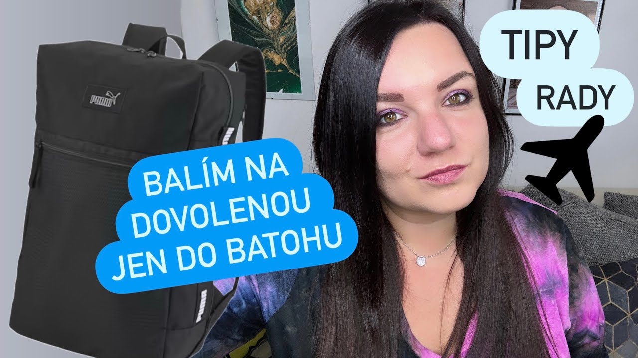 PŘÍRUČNÍ zavazadlo 🎒✈️ l Co si s sebou balím na dovolenou, když NEMÁM ODBAVENÝ kufr l Rady a Tipy