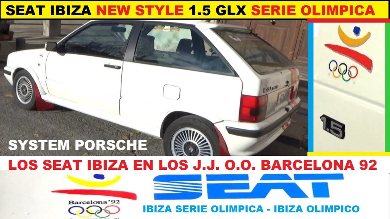 ⛽Seat Ibiza 1.5 GLX Serie Olimpica. Los Seat J.J. O.O. Barcelona 92
