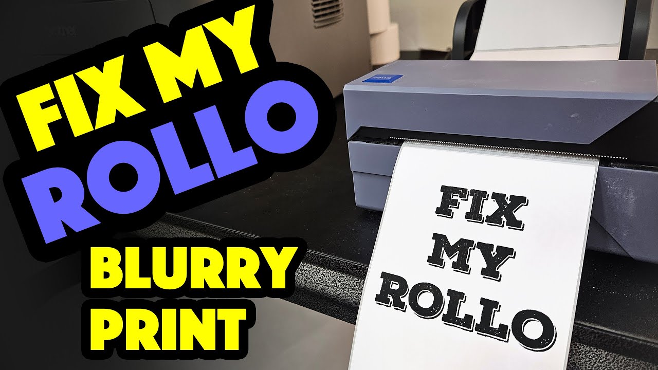 Rollo Label Printer: Blurry Print Quality Fixed - Spots Stripes Faded Faint Bad or Light