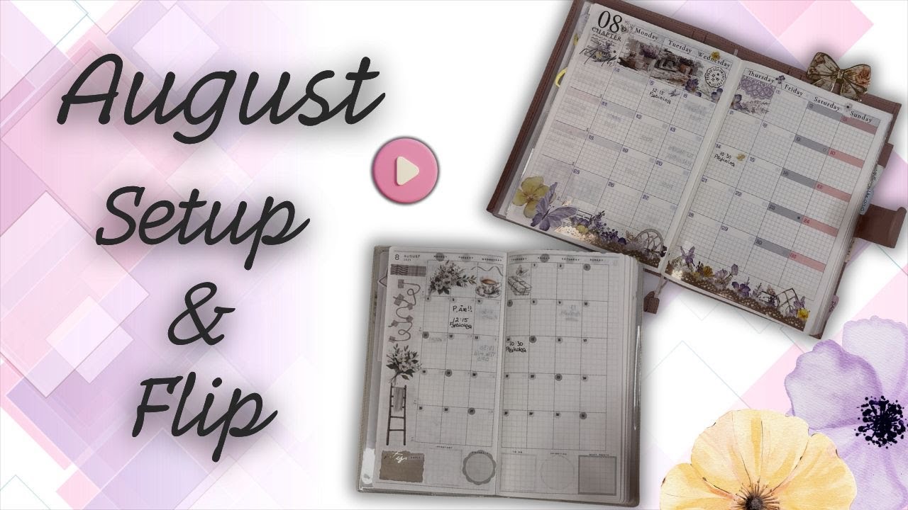 August Setup Vibes! 🌿 Plan With Me + Hobonichi Flip Through