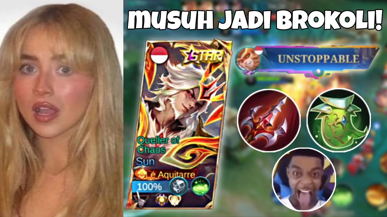 SABRINA CARPENTER TIDAK TAHU KALAU BUILD SUN SEMI-TANK INI BIKIN MUSUH KETAR KETIR BANJIR!! | MLBB
