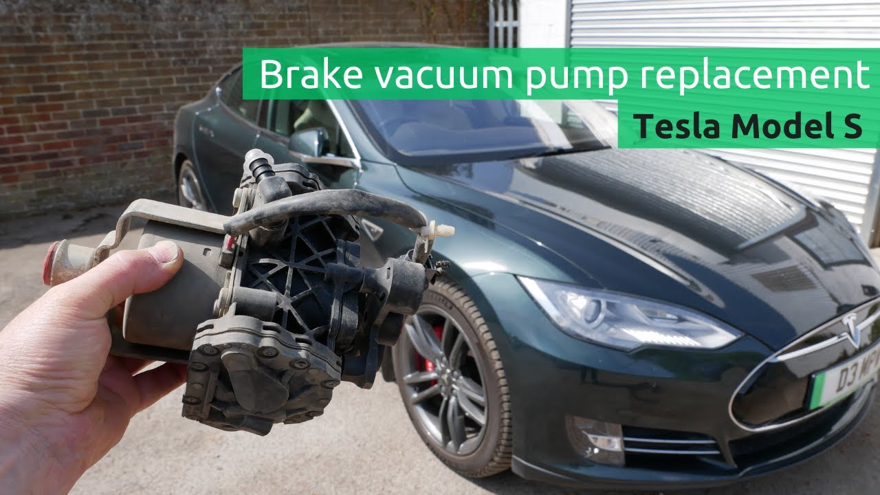 My 8 year old Tesla Model S has developed a noise. So I replace the brake vacuum pump.