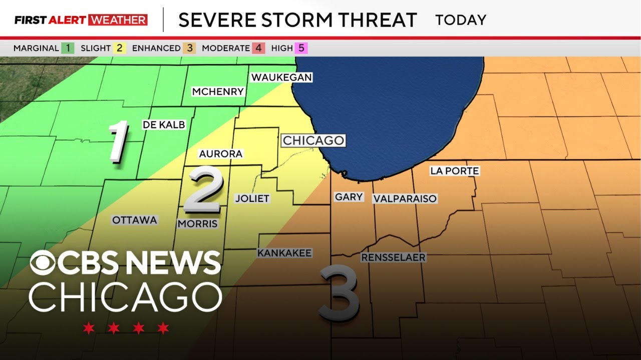 Strong to severe storms Wednesday afternoon, night in Chicago