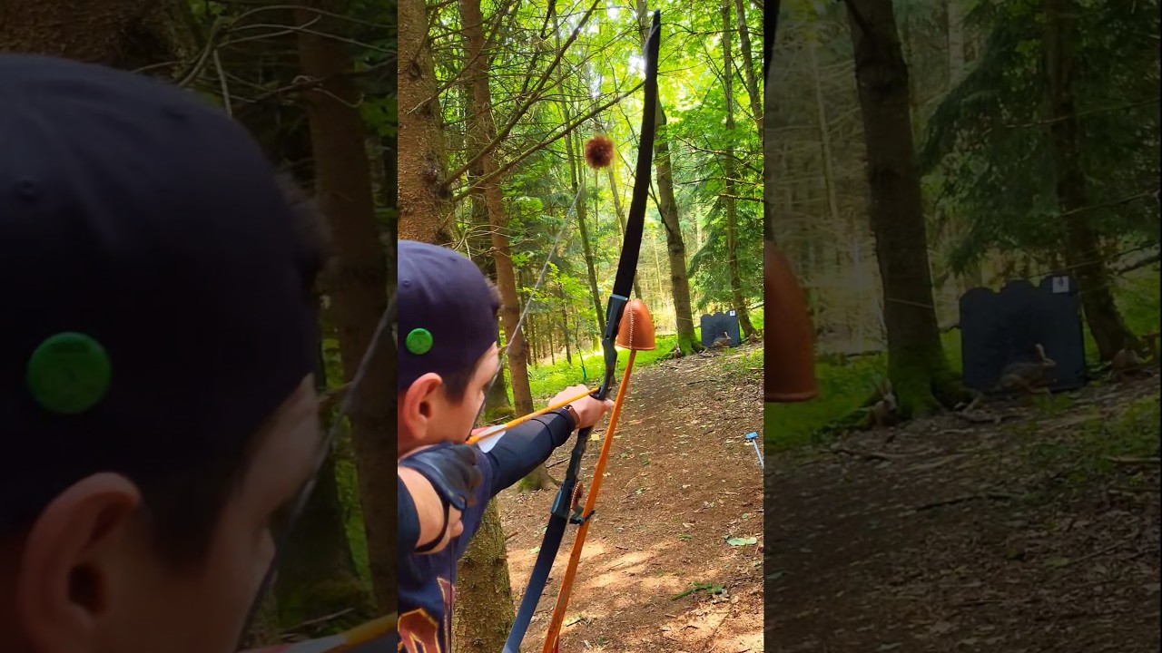 Mybo Pathfinder ILF bow with Longbow limbs 🏹🎯 #outdoors #archery #bowandarrow #traditionalarchery