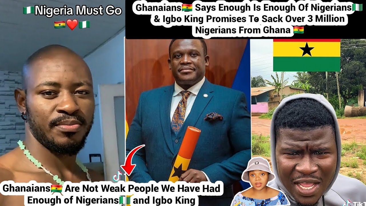Breaking❗️Ghanaians🇬🇭 Are Finally Fed Up With Nigerians🇳🇬 & Igbo King Demands Nija Must Go