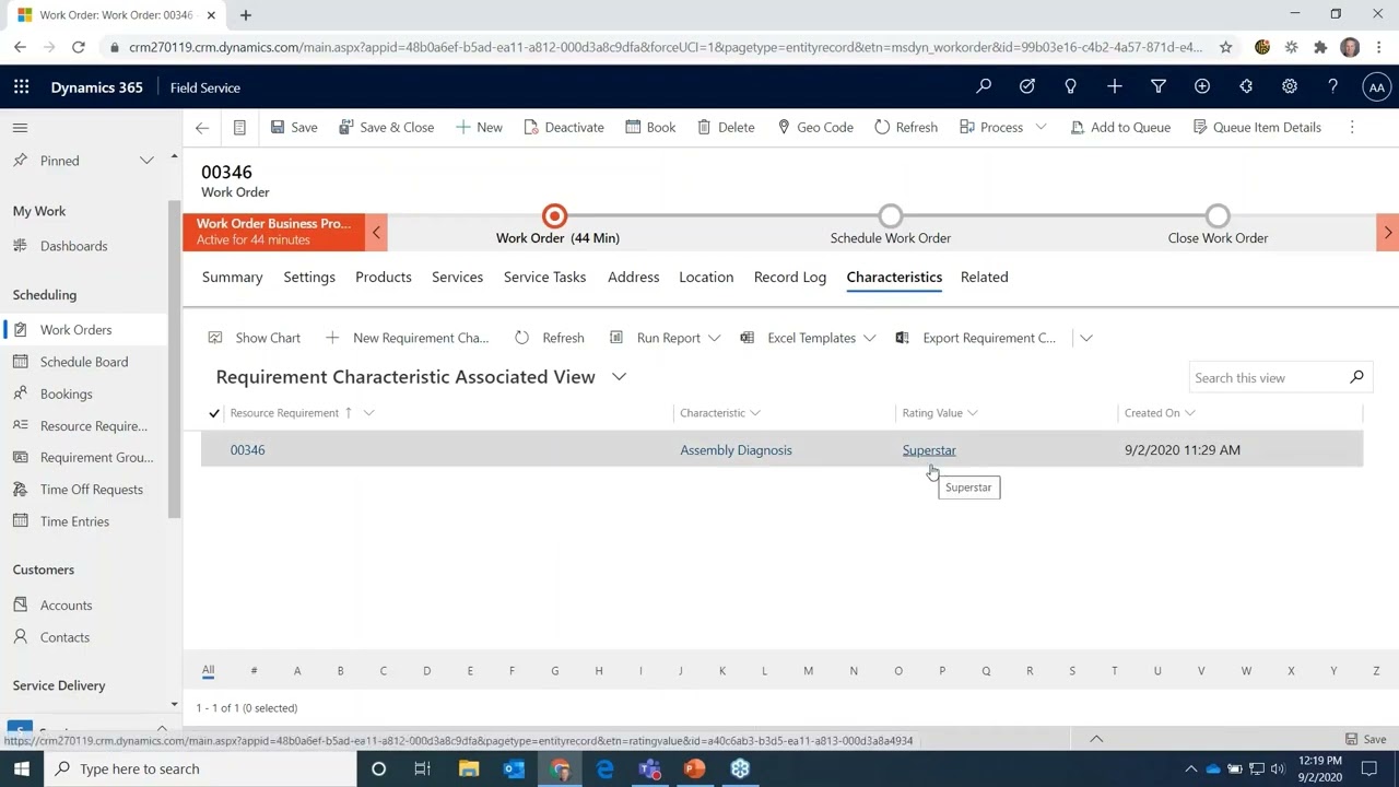 Walkthrough of Work Orders in Dynamics 365 Field Service