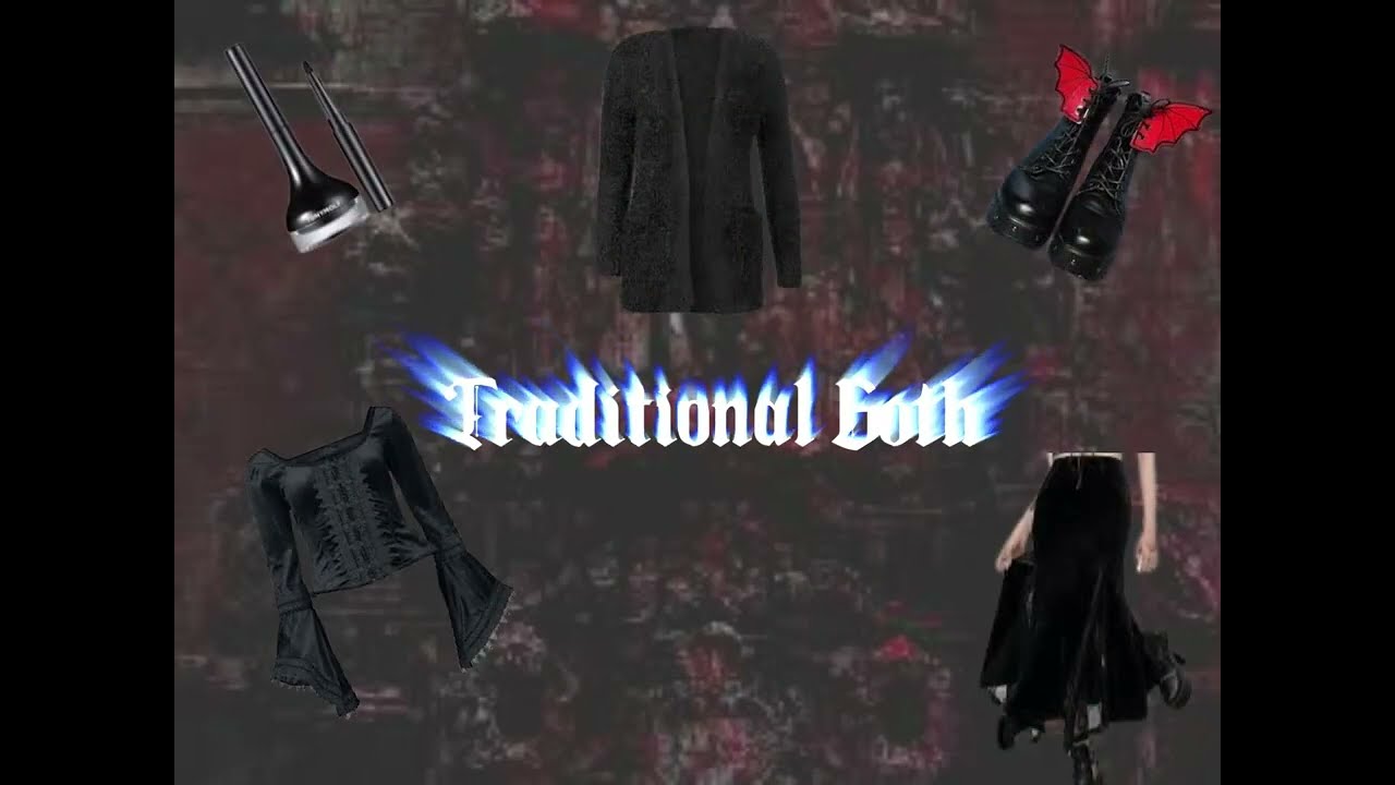 Tradition Goth vibe #makeup #clothes #hairstyle #gothicaesthetic #gothicstyle