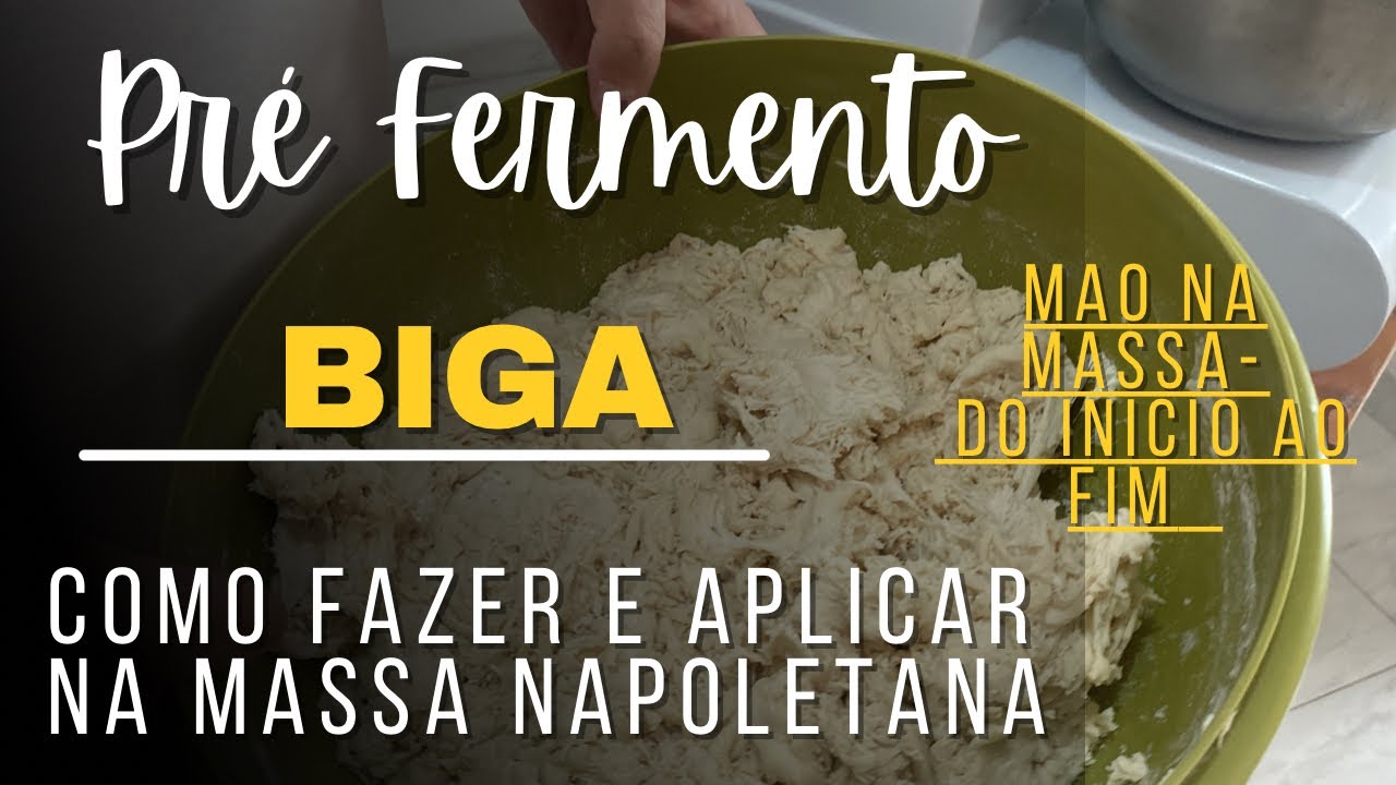 Aprenda de forma prática: Como usar o Pré fermento (Biga) na massa de Pizza Napoletana.