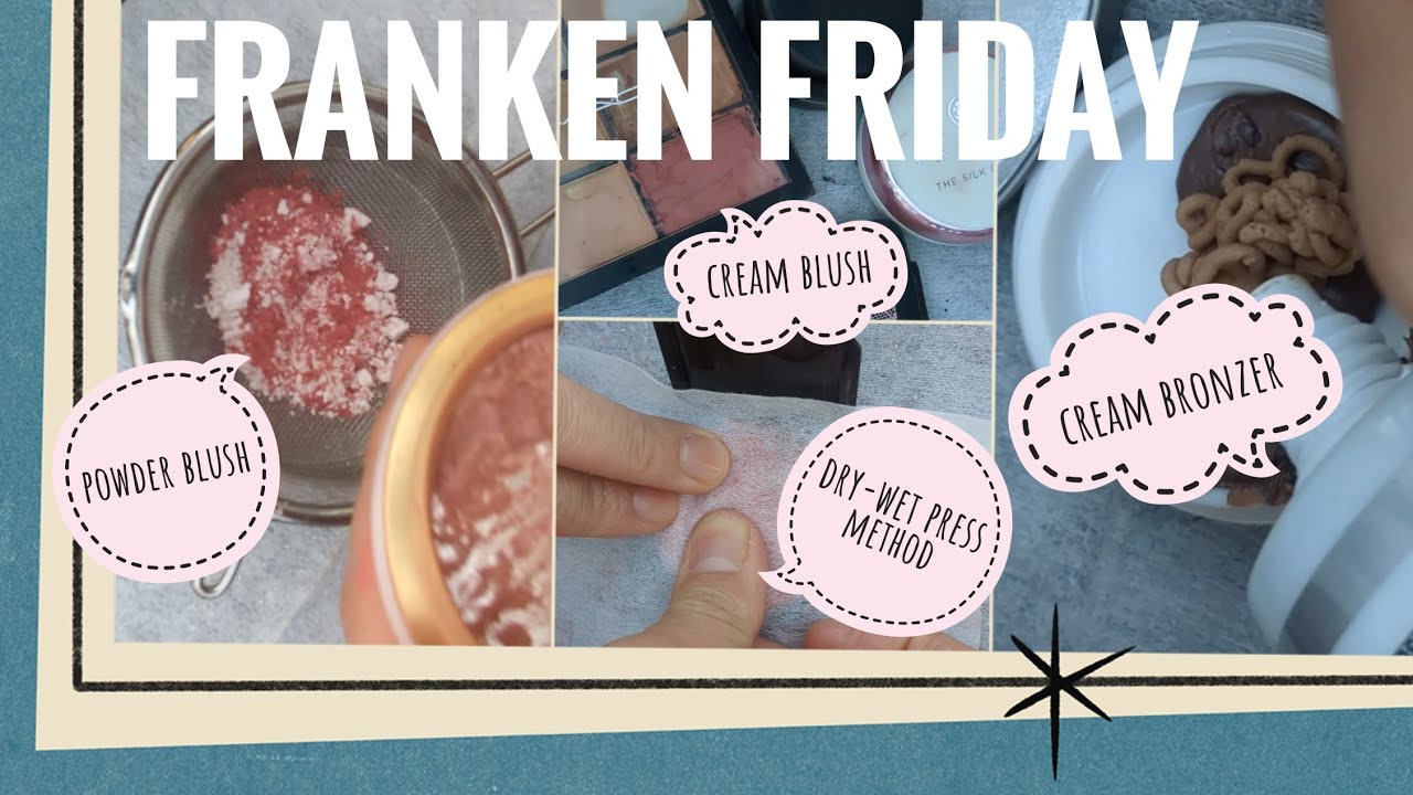 FRANKEN FRIDAY | creating 4 products with 9 products! #frankenmakeup #makeupdestruction #satisfying