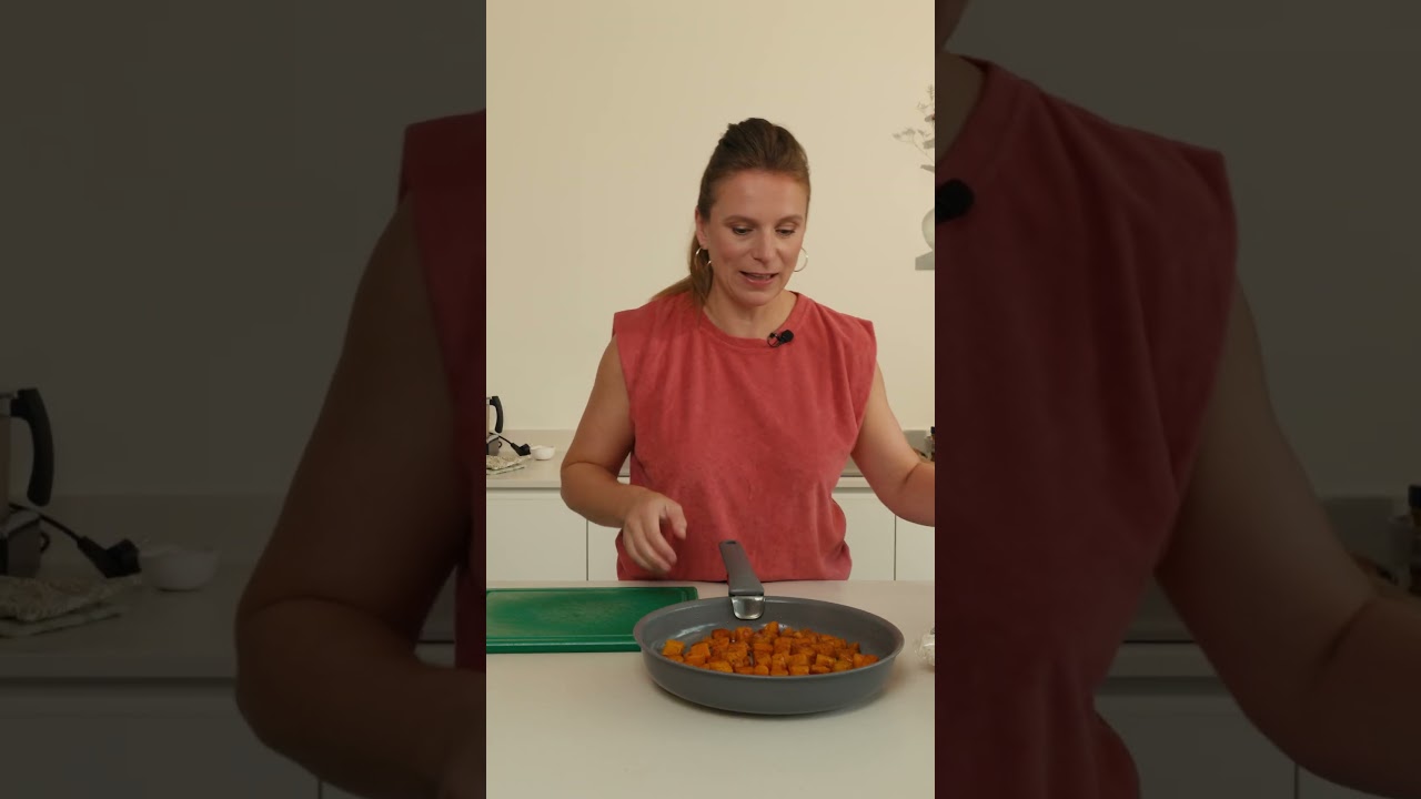 Ovenschotel met bloemkoolrijst, pompoen en geitenkaas 🎃🧀