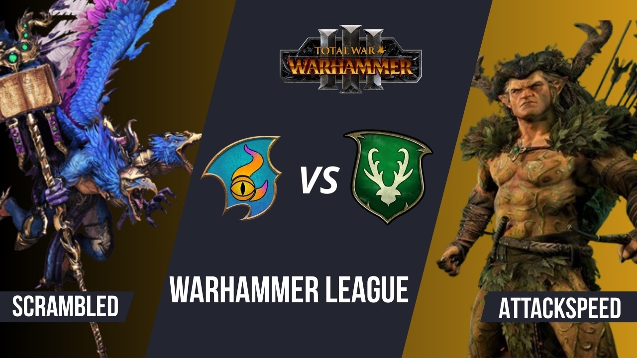 ScrambledEggSpecial (Tzeentch) vs Attackspeedenjoyer (Wood Elves) -  Game 1 - Warhammer League #2