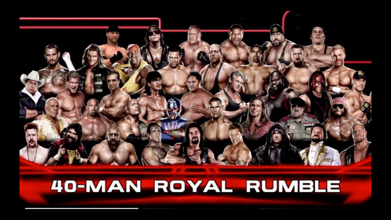 WWE 2K14 Gameplay: 40-man Royal Rumble Match - Legend difficulty on Xbox 360