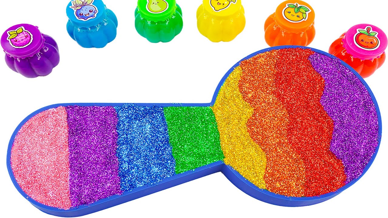 Satisfying Video | How To Make Rainbow Spoon Bathtub From Mixing Slime Cutting ASMR | Magic Sand B