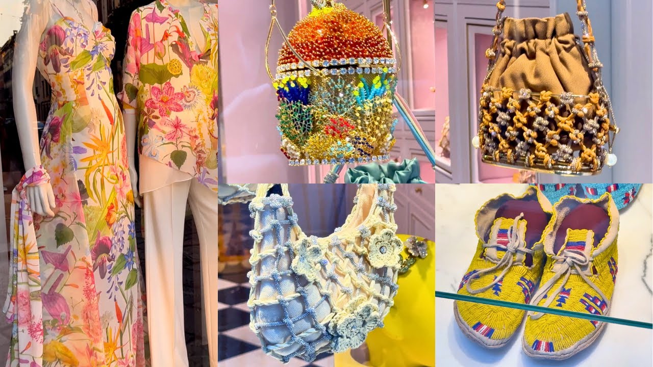 🇮🇹 Luxury Bags, Shoes & Watches Display in Milan | Italian Fashion Elegance 2025