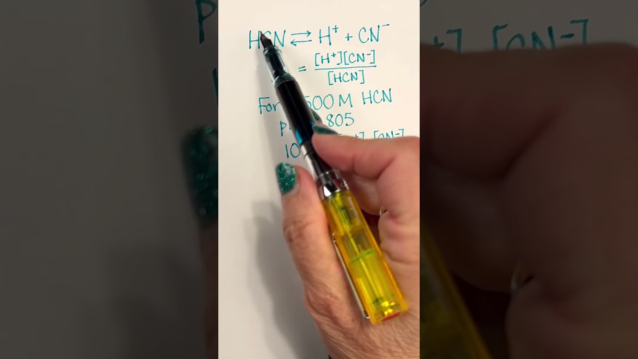 How to calculate Ka for a weak acid if you only know its concentration and the pH #chemistry
