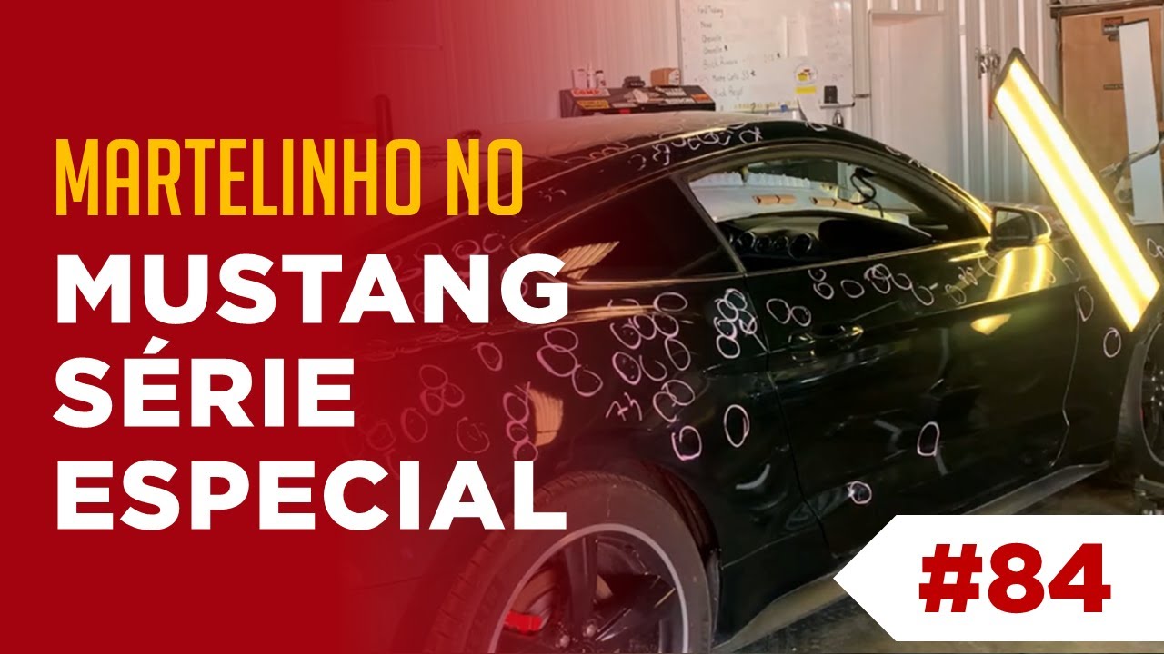 Mustang Bullit com mais de 475 amassados - Martelinho de Ouro Antes e Depois / HM84