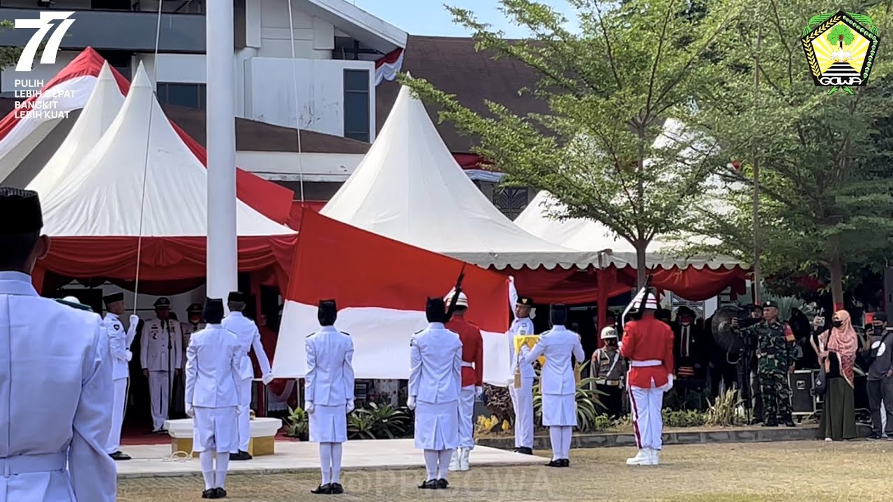 PENGIBARAN BENDERA MERAH PUTIH PASKIBRAKA KABUPATEN GOWA 2022 Dalam Rangka HUT RI ke-77