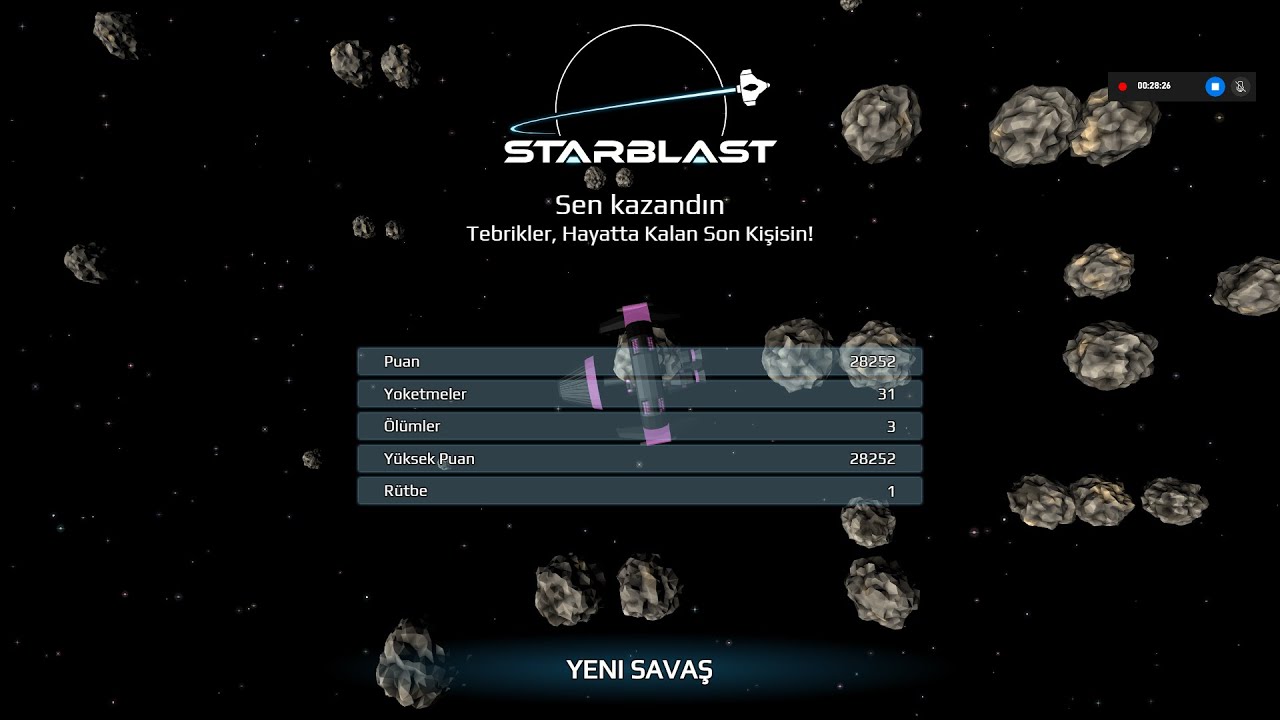 Starblast survival mode