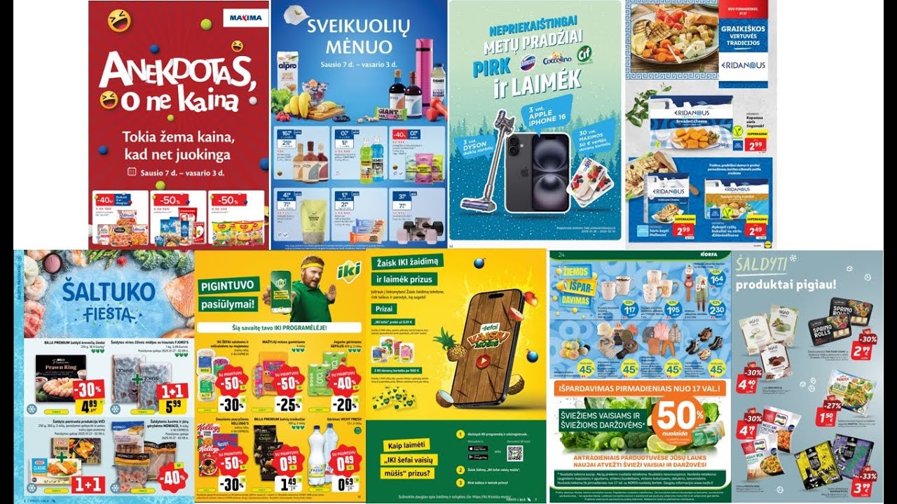 🛒 Penktosios savaitės akcijų leidiniai: žiemos prekių i&scaron;pardavimai! ❄️
