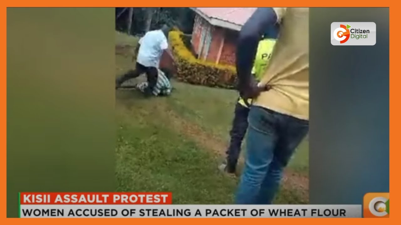 Police arrest man accused of assaulting a woman accused of stealing a packet of wheat flour