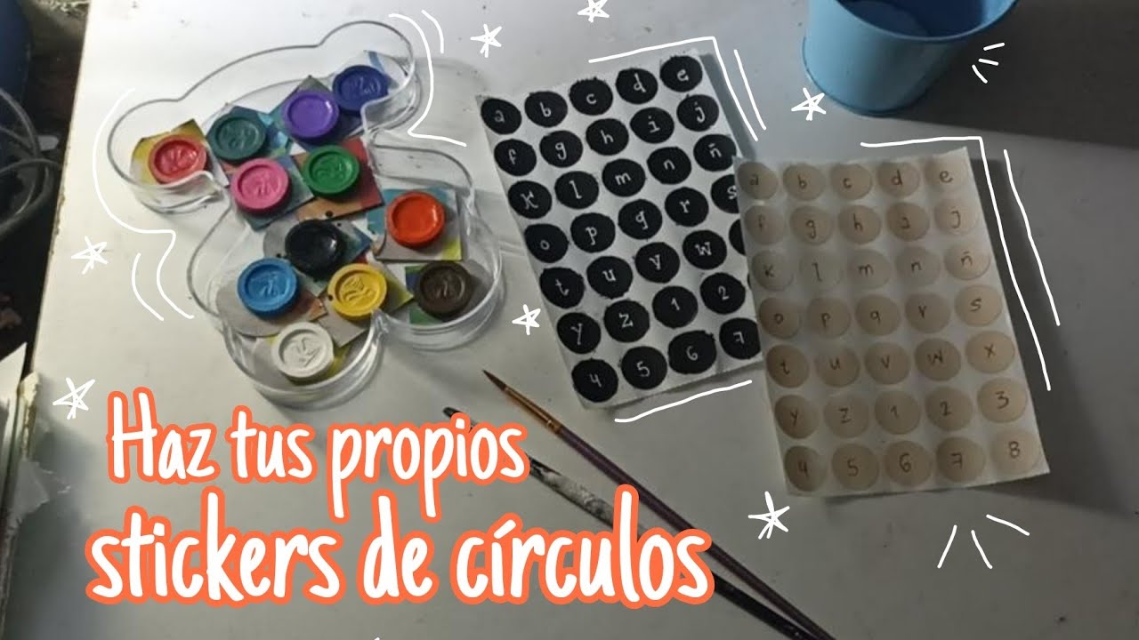 HAZ TUS PROPIOS STICKERS DE CÍRCULOS SIN IMPRIMIR  💌🎨✨ - micnotes 💐🌞🍉