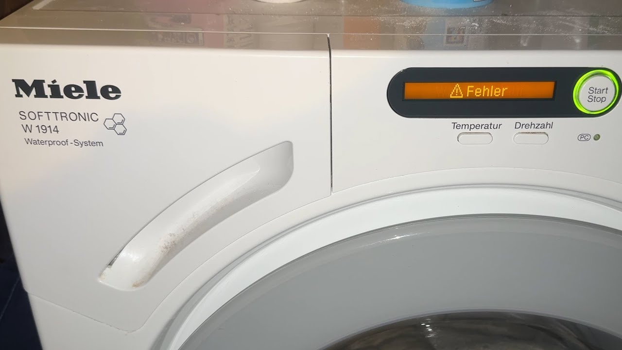 Miele Fehler Wasserablauf / pumpt nicht ab - schnell, einfach, kostenlos - SOFTTRONIC W1914