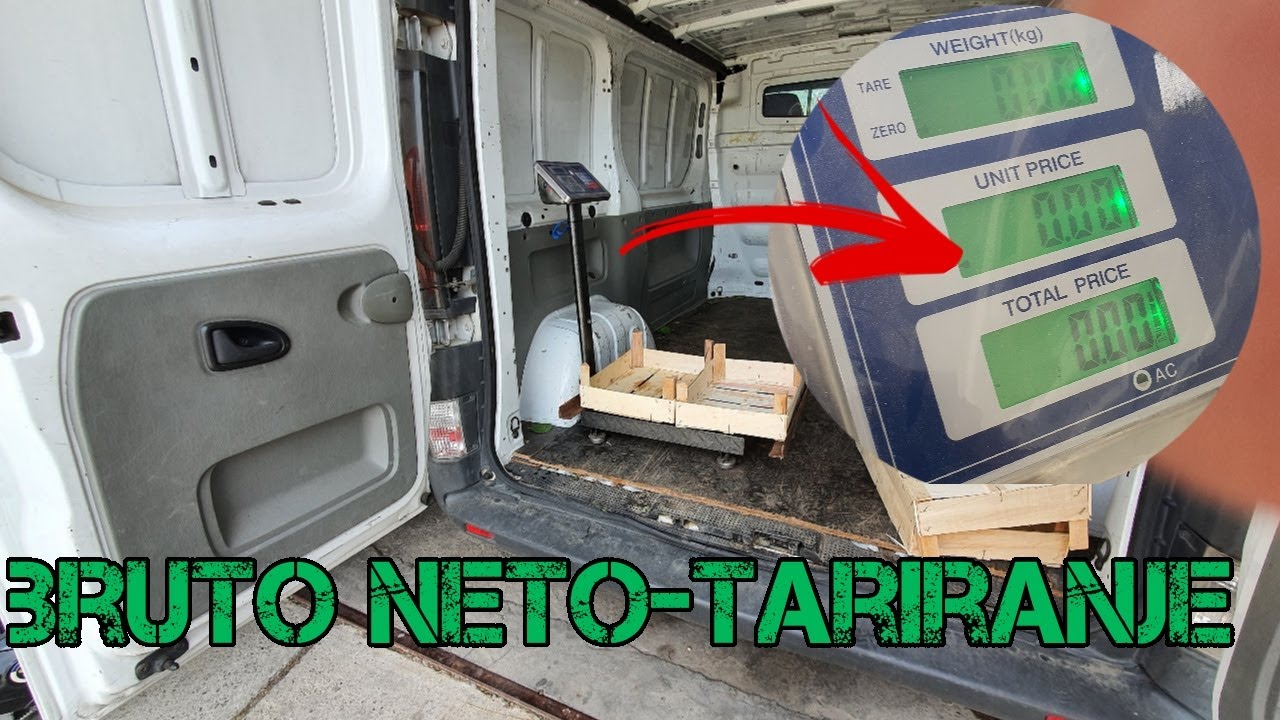 SVAKI VOCAR MORA IMATI VAGU *prodaja bruto neto robe i tariranje vage*