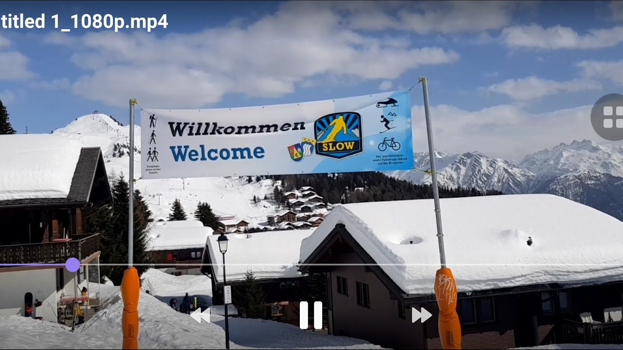 BETTMERALP TO RIEDERALP / WALKING IN THE SNOW / 25 MINUTES / ALETSCH ARENA /Evangeline Ruffiner