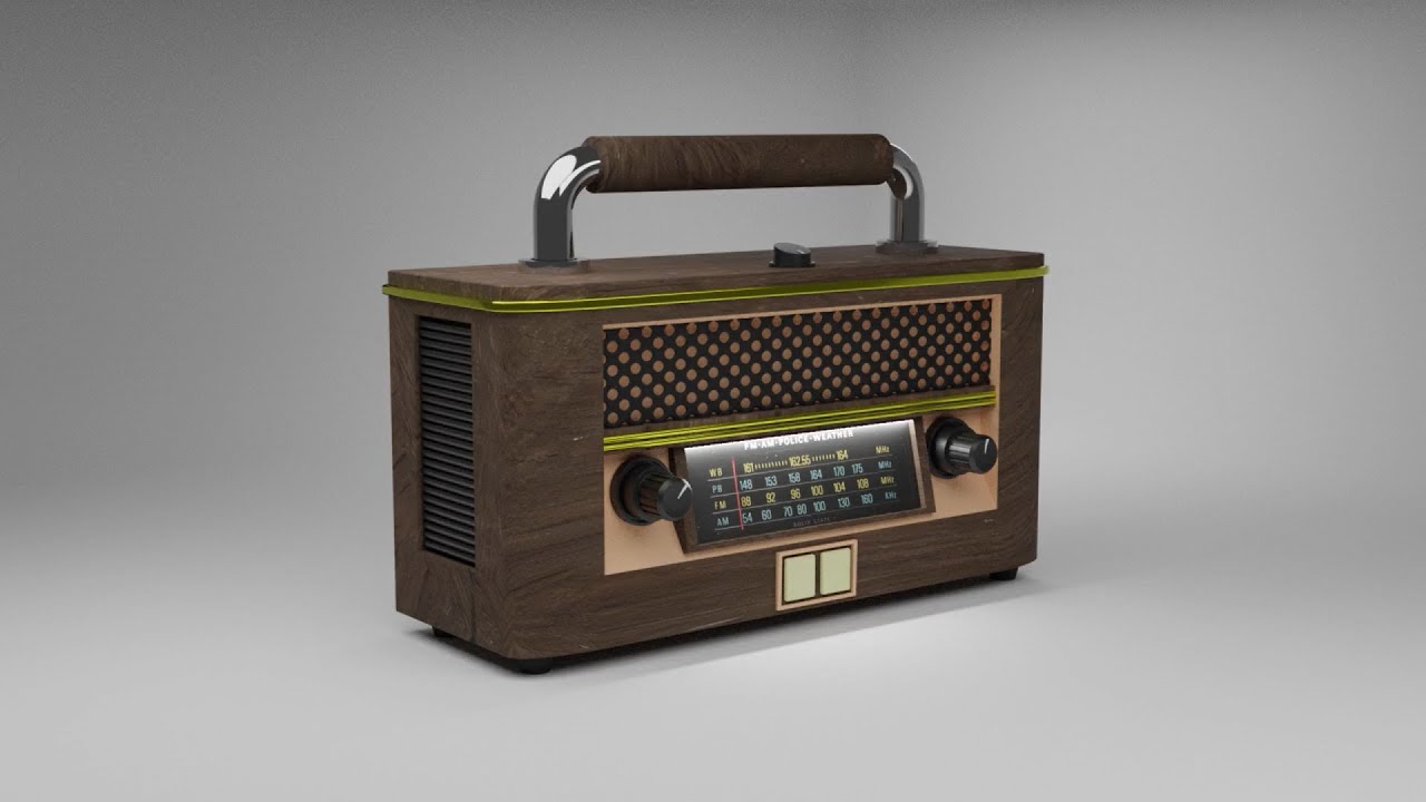 Retro Radio in Blender 2.93 || Tutorial || Modelling || #vfx #blender #3d