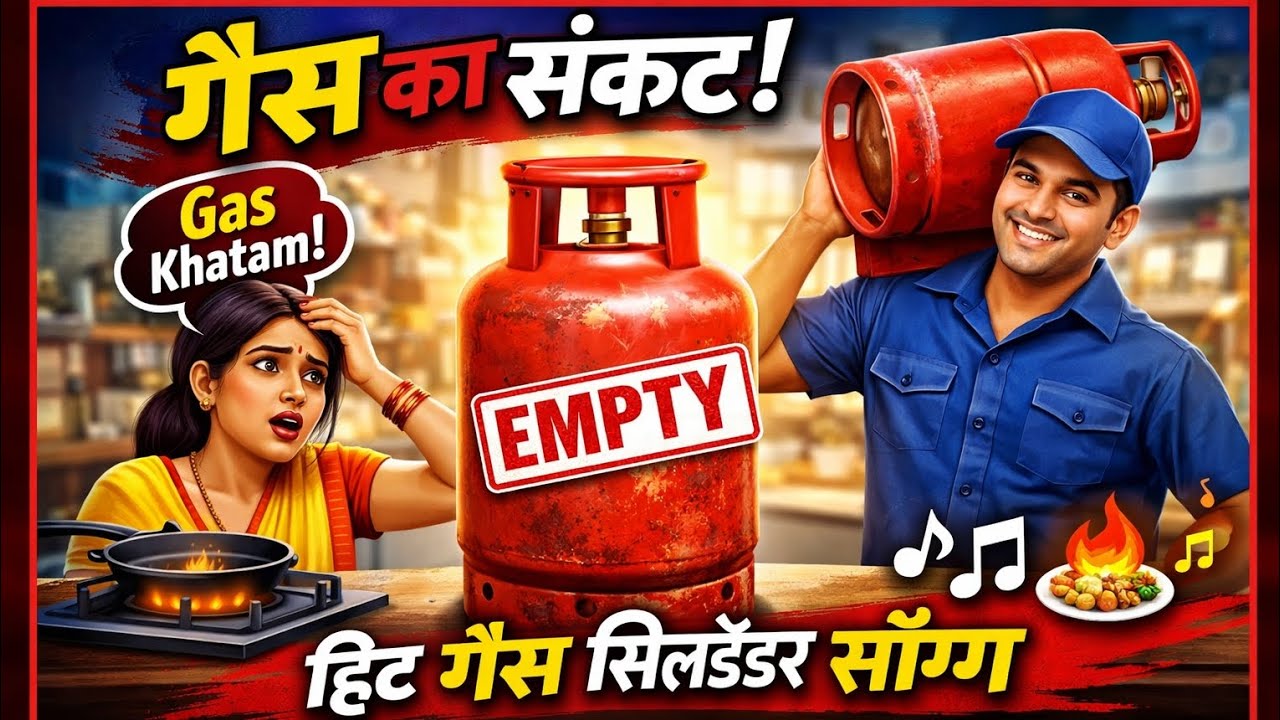 &ldquo;Gas Cylinder Khatam Ho Gaya 😭 | Rasoi Ka Sannata | Viral Gas Cylinder Song&rdquo; #ownsong 