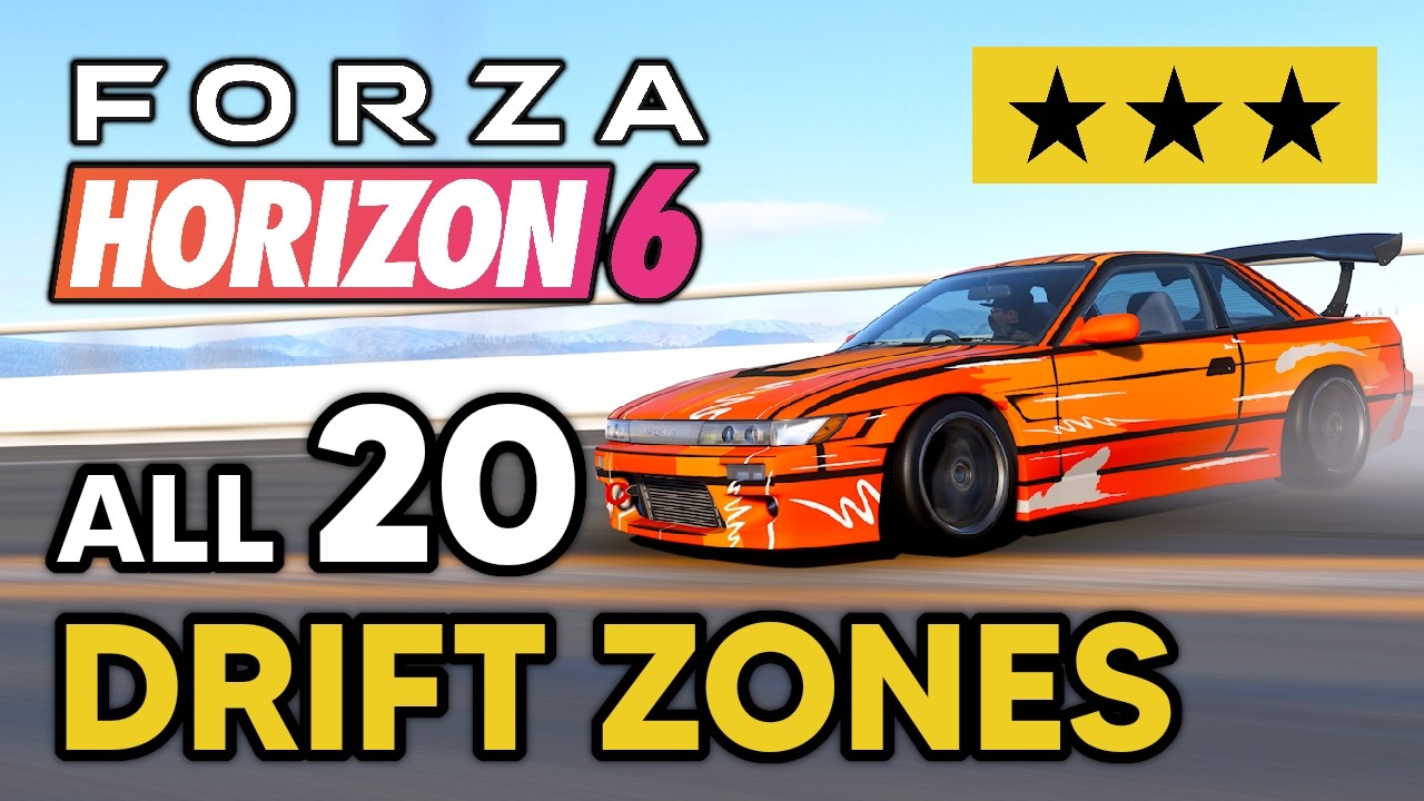 Forza Horizon 6 - All Drift Zone Locations (3 STARS)