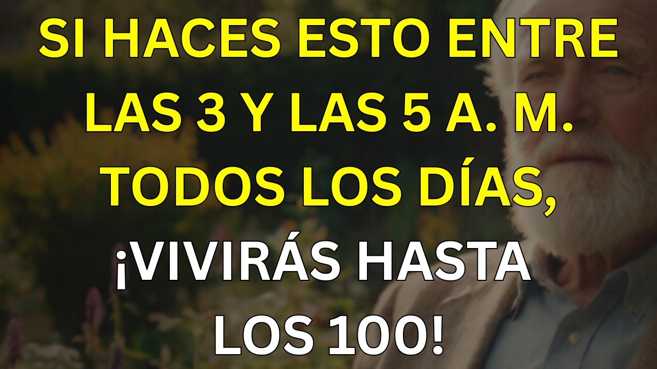 Las personas que hacen esto entre las 3 y las 5 AM viven más: 5 hábitos comprobados