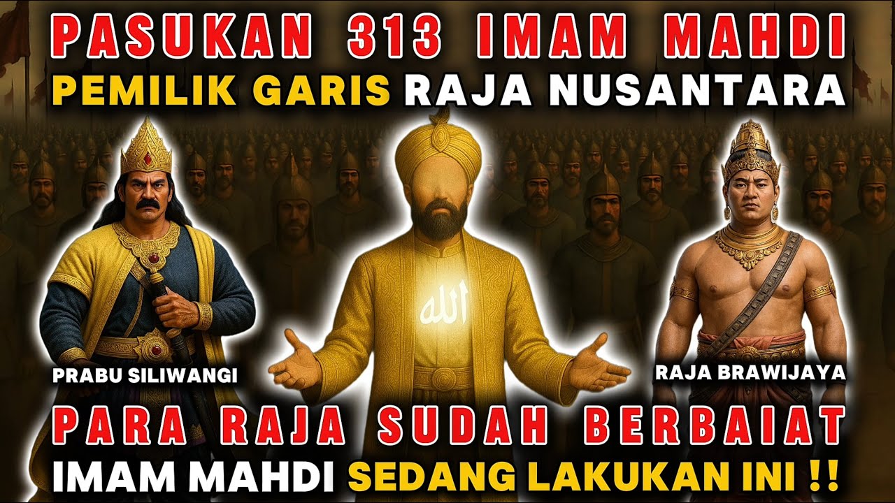 KABAR PENTING ‼️PASUKAN 313 IMAM MAHDI KETURUNAN RAJA NUSANTARA INI DIA CIRI CIRINYA‼️