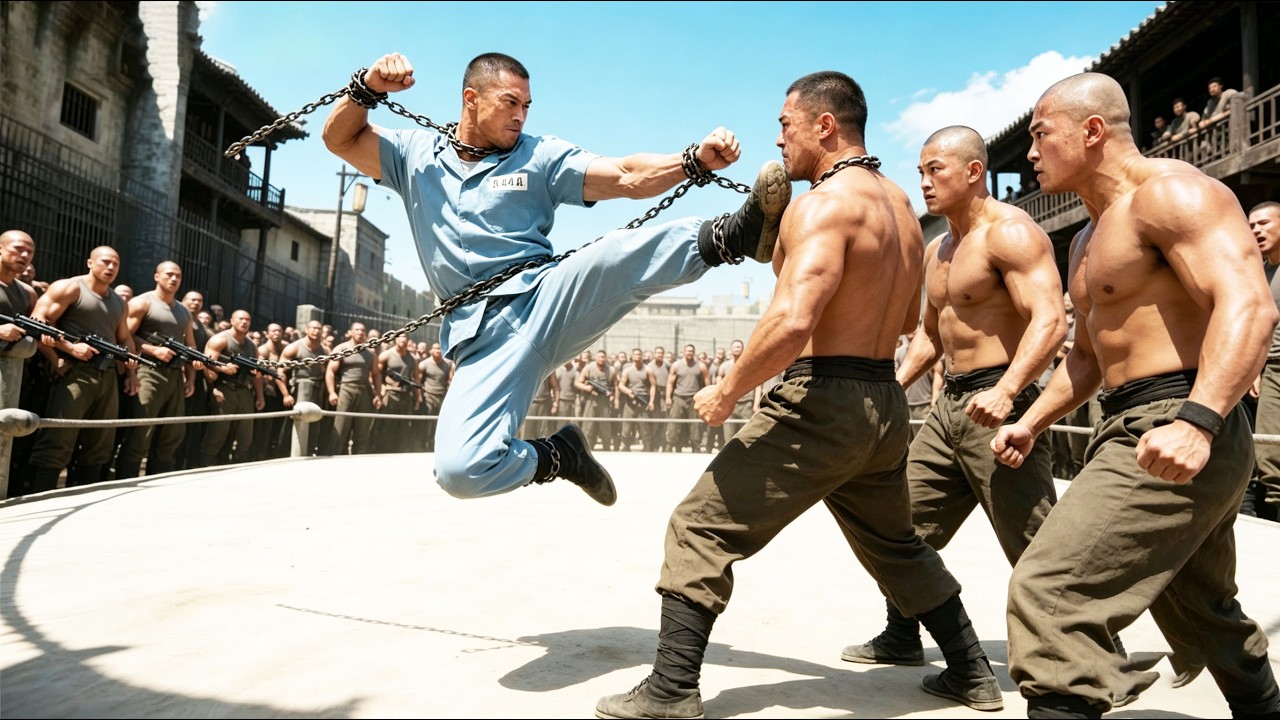 Ring Kung Fu Film: The Japanese mock Chinese kung fu, but a Chinese master defeats them with ease.