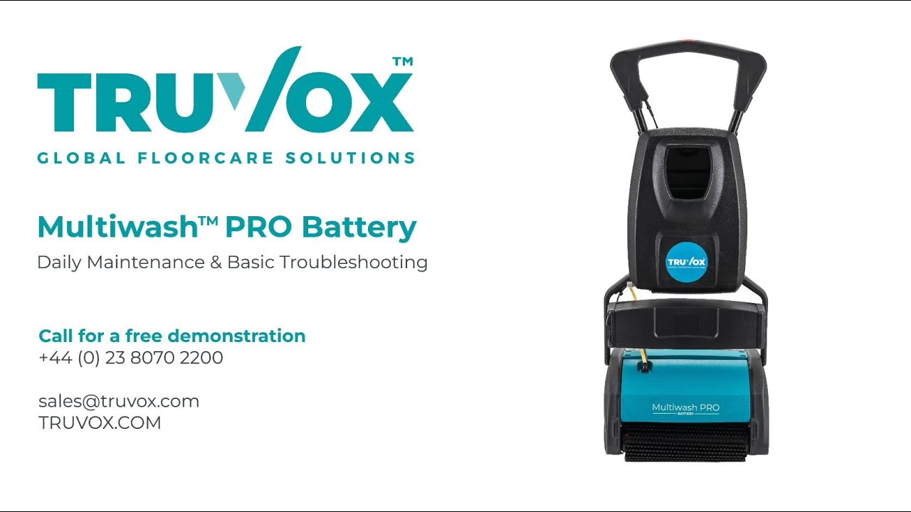 Daily Maintenance & Basic Troubleshooting for your Multiwash PRO Battery
