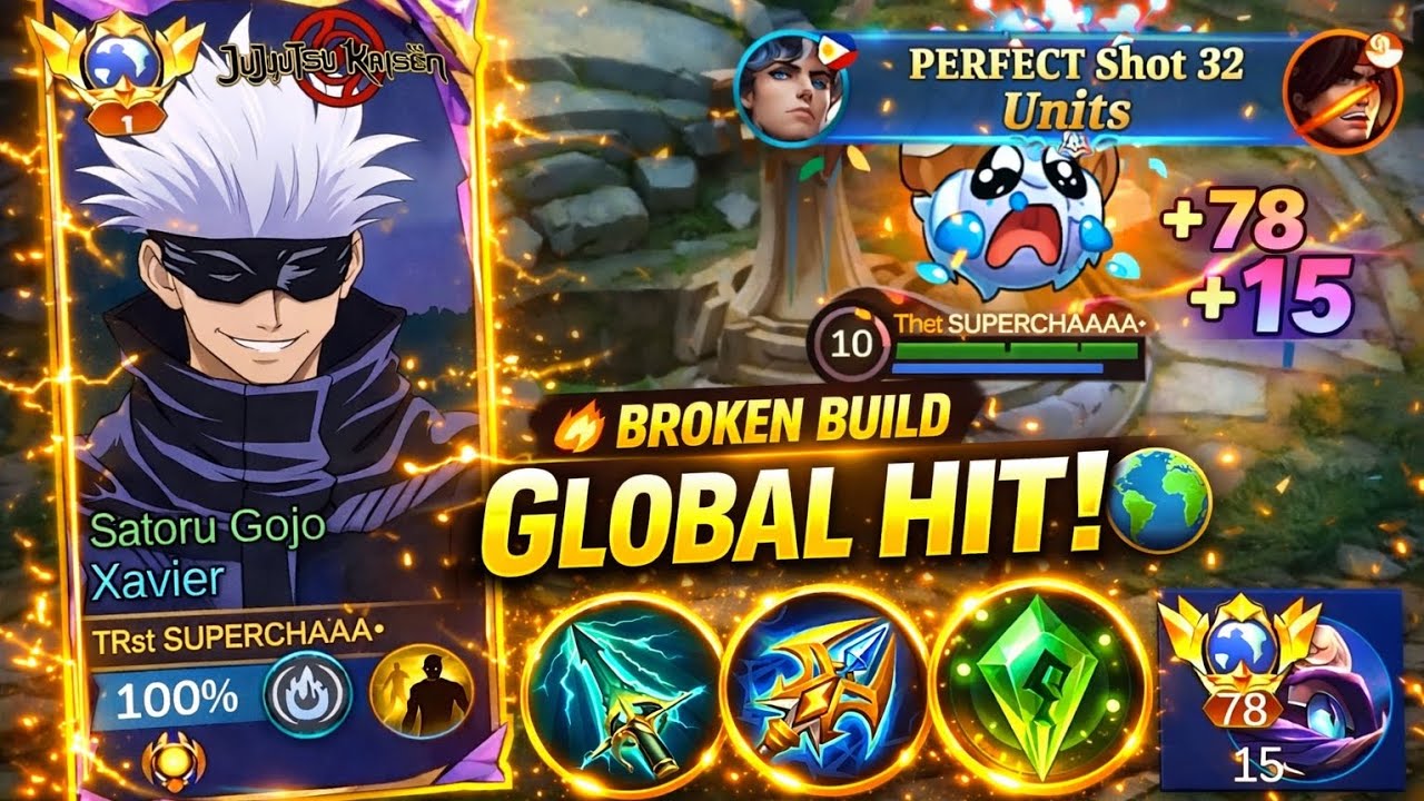 PERFECT SHOT XAVIER! COMBO GLOBAL AUTO K.O | BEST BUILD & EMBLEM XAVIER 2026