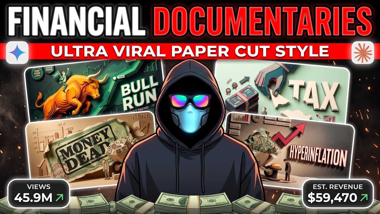Ultra Viral Paper Cut Animation Style Financial Documentaries: 100% Free!