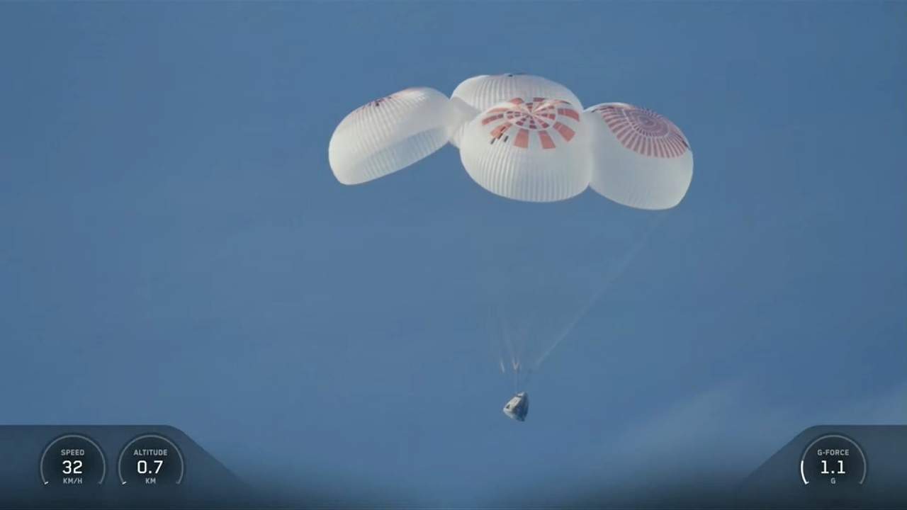 🇺🇸 NASA SpaceX Crew-12 Returns to Earth from ISS as Dragon Splashes Down off California [LIVE]