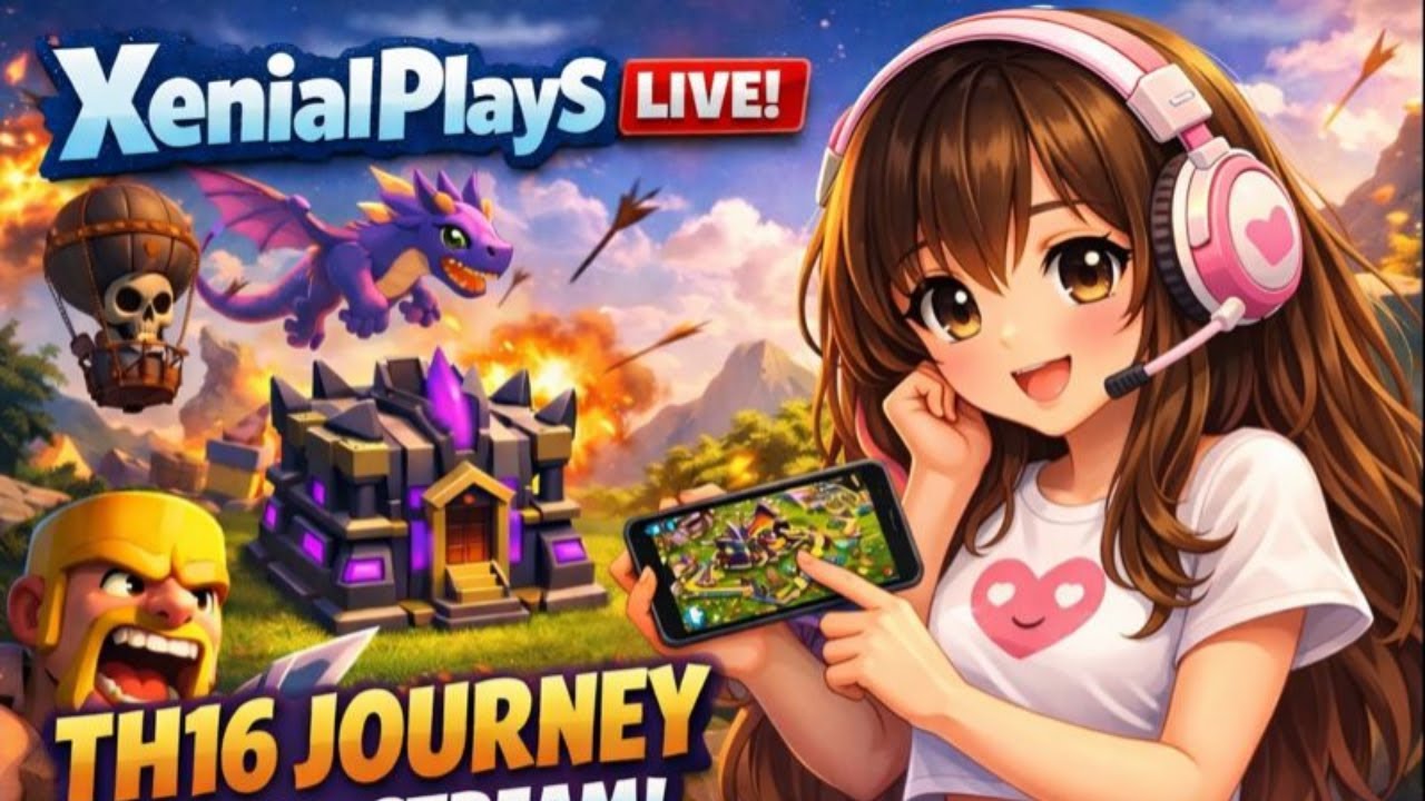 HELLO CLASHERS LET'S  START TH16 JOURNEY🔥 ||XenialPlayS LIVE 🔴|||