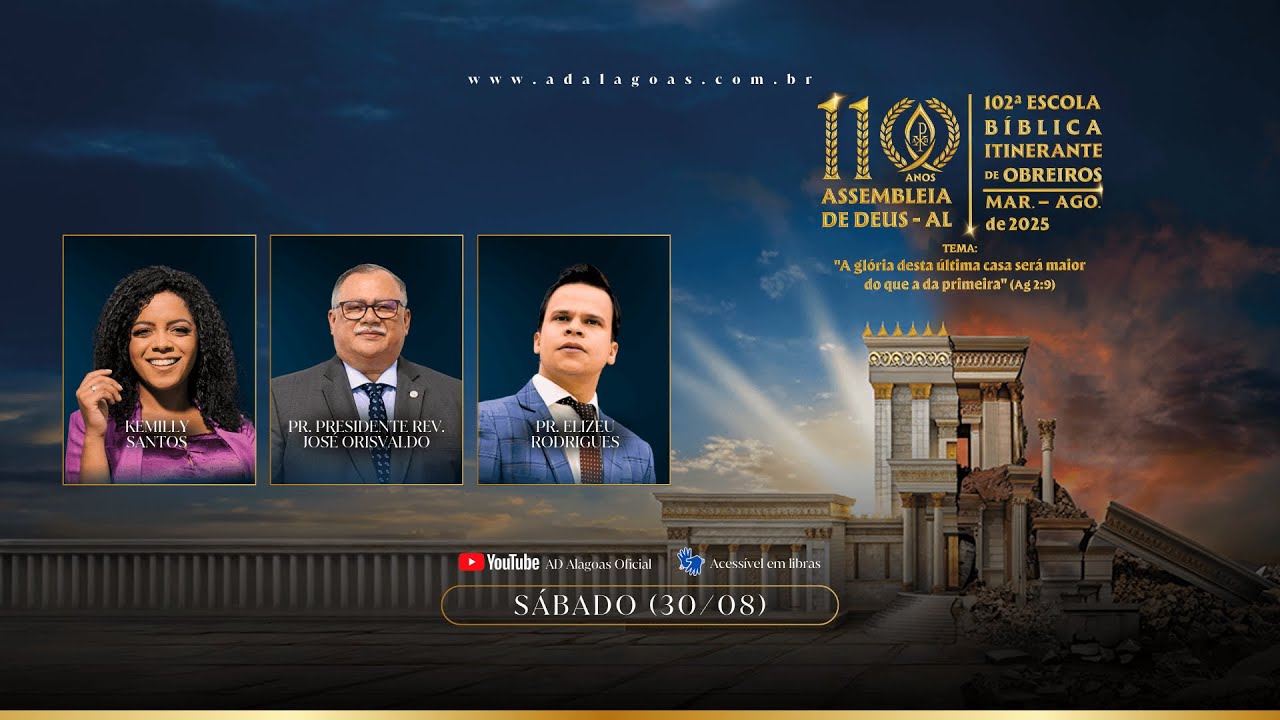 110 ANOS IEADEAL | ACESS&Iacute;VEL EM LIBRAS (S&Aacute;BADO)